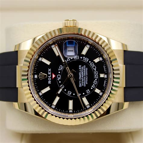 rolex sky dweller gold oysterflex|Rolex oysterflex watches.